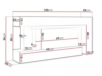 Mirjan24 Kommode Haga 120 x 56 x 24cm Beige/Beige