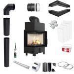 Kamin mit Montage, komplett TPK-3, modern, individuell angepasst