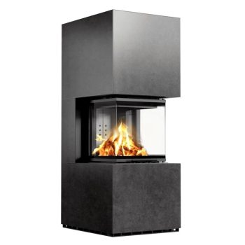 Kamin mit Montage, komplett TPK-8 dreiseitig, individuell angepasst